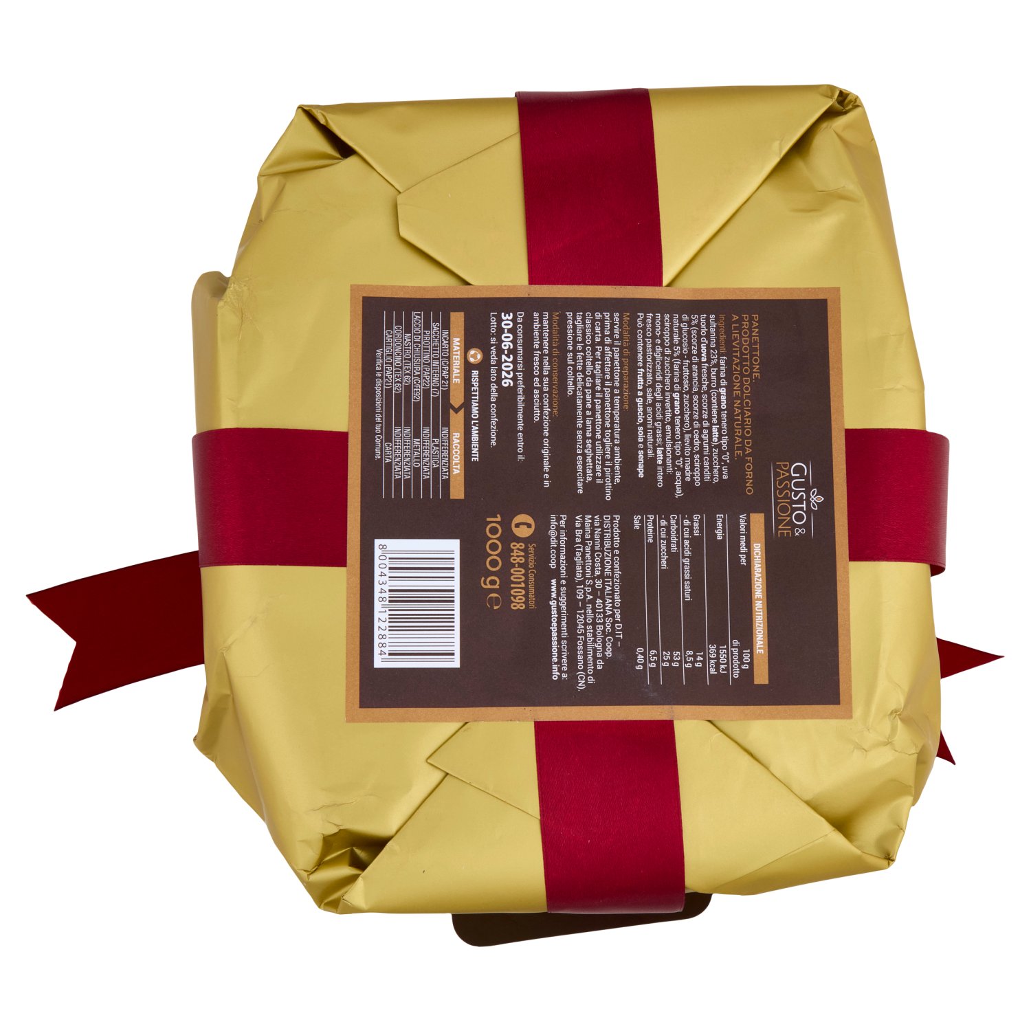 Gusto & Passione Panettone Classico 1000 g