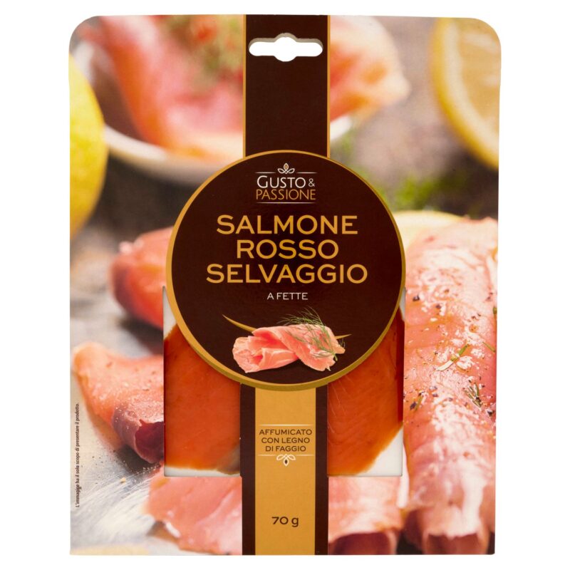 Gusto & Passione Salmone Rosso Selvaggio a Fette 70 g
