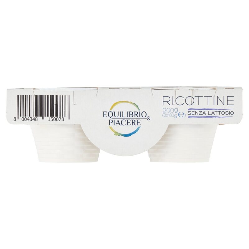 Equilibrio & Piacere Ricottine Senza Lattosio 2 x 100 g
