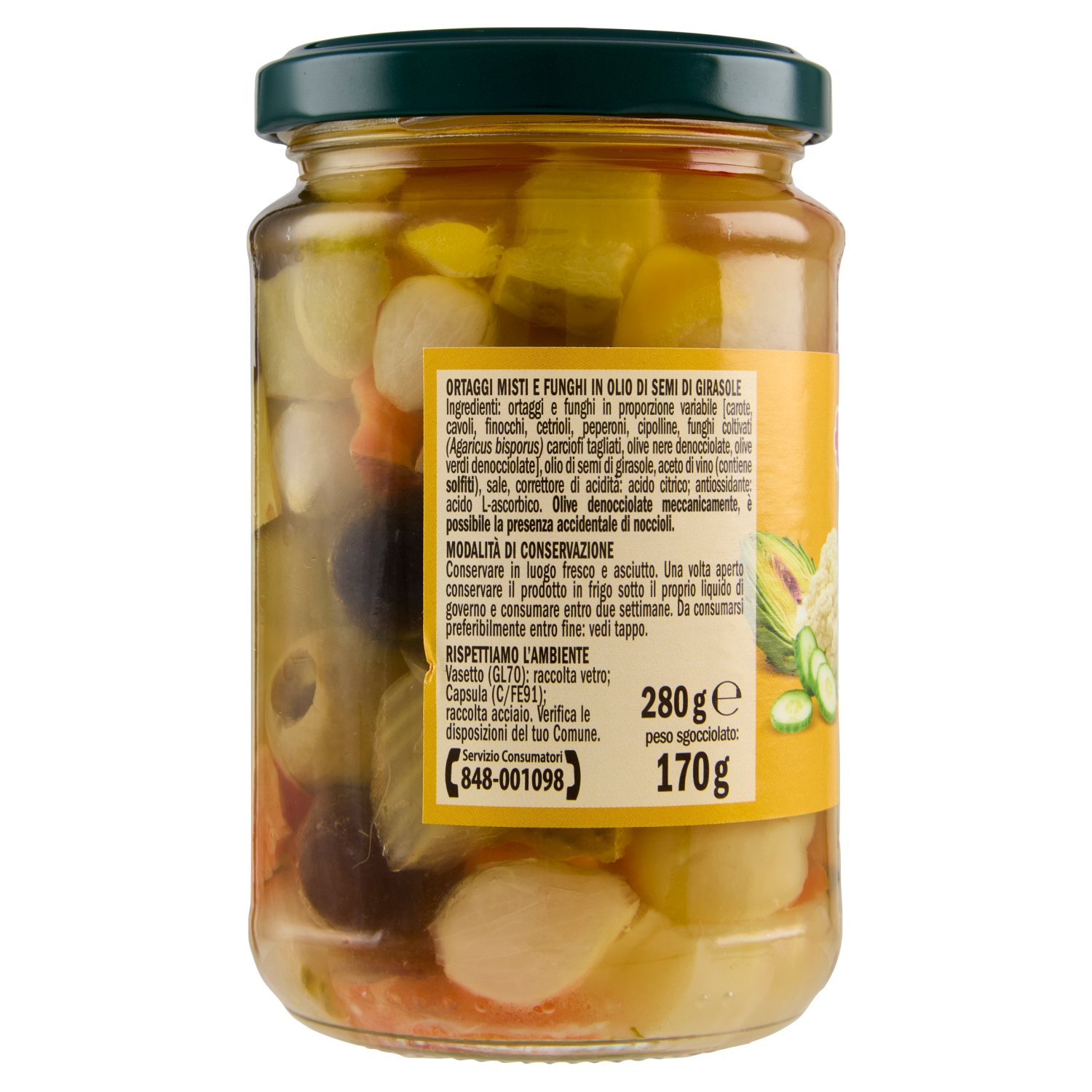 Sisa Antipasto Sottolio 280 g