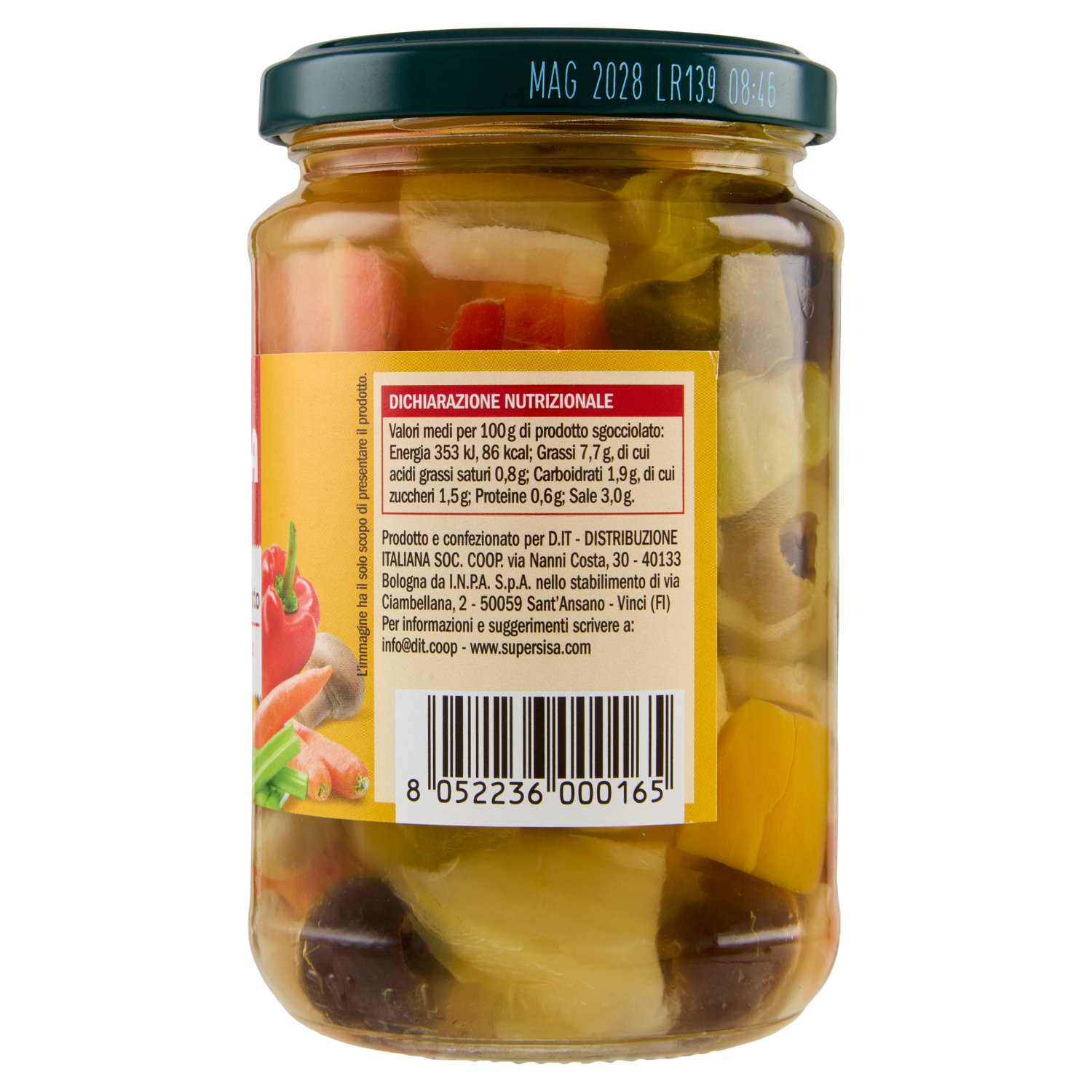 Sisa Antipasto Sottolio 280 g