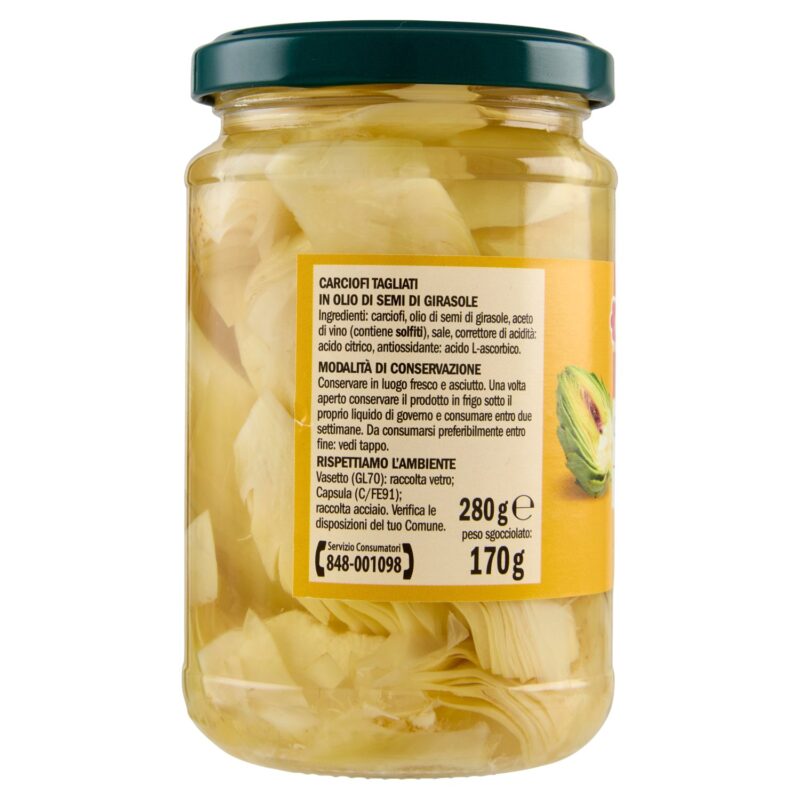 Sisa Carciofi Tagliati Sottolio 280 g