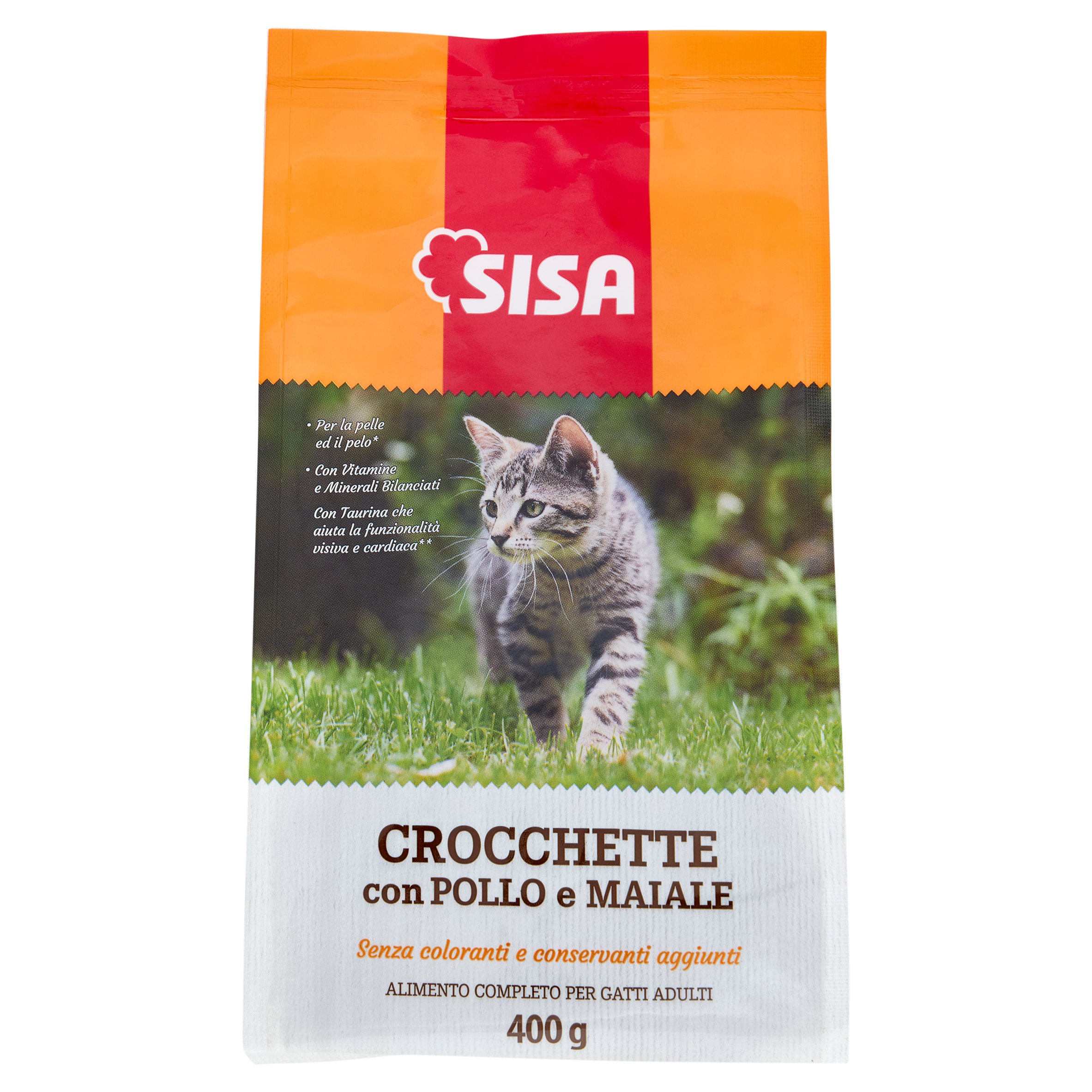 Sisa Crocchette Gatto con Pollo e Maiale 400 g