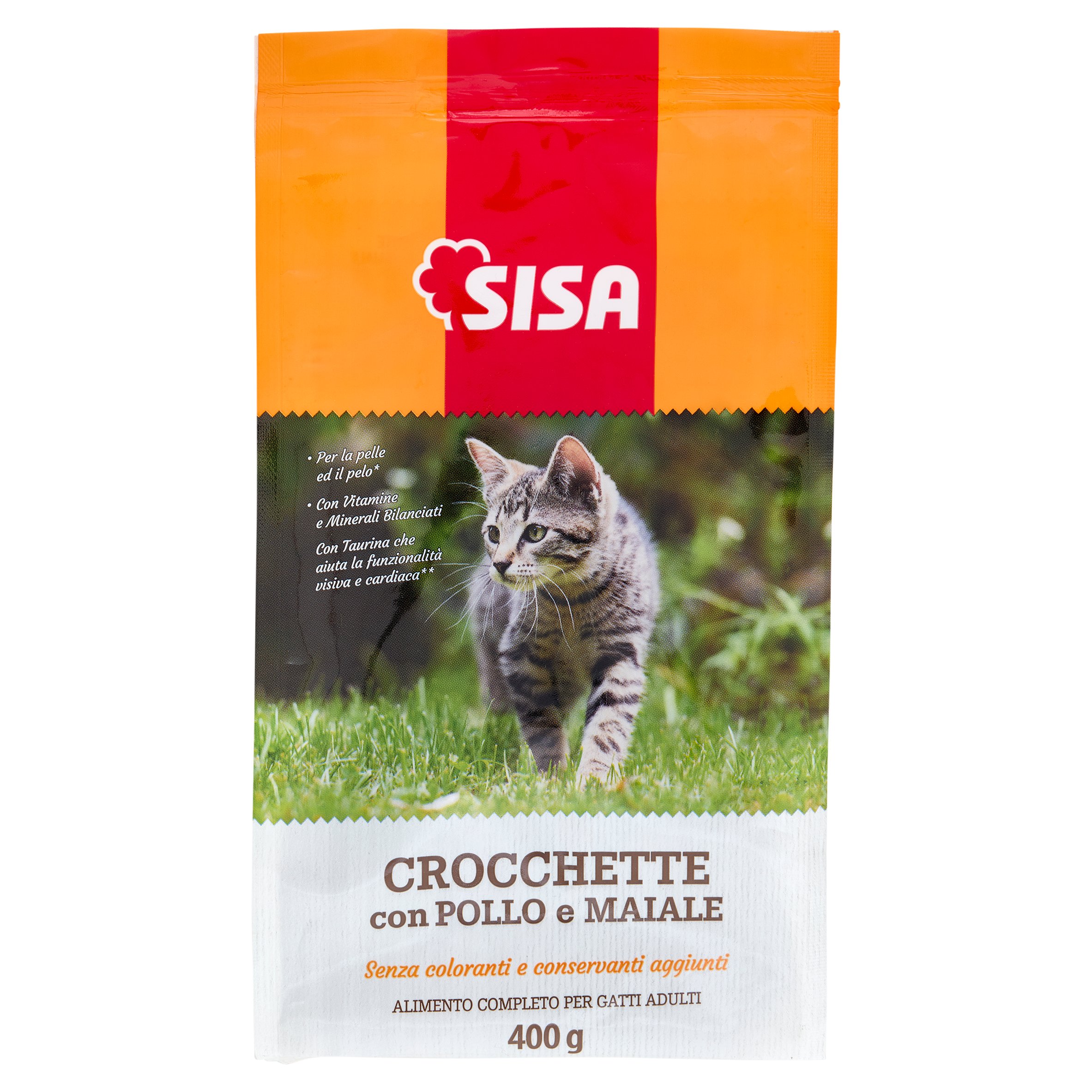 Sisa Crocchette Gatto con Pollo e Maiale 400 g