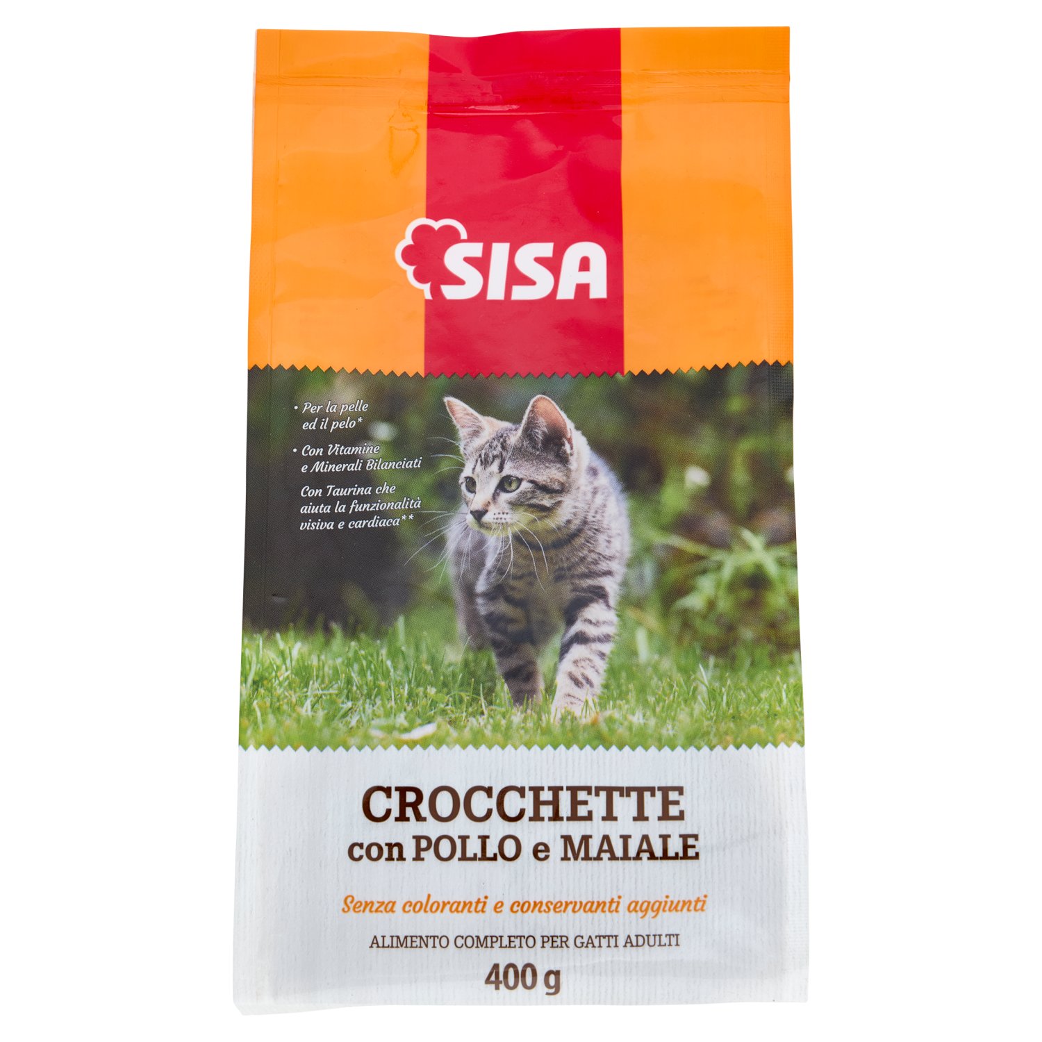 Sisa Crocchette Gatto con Pollo e Maiale 400 g