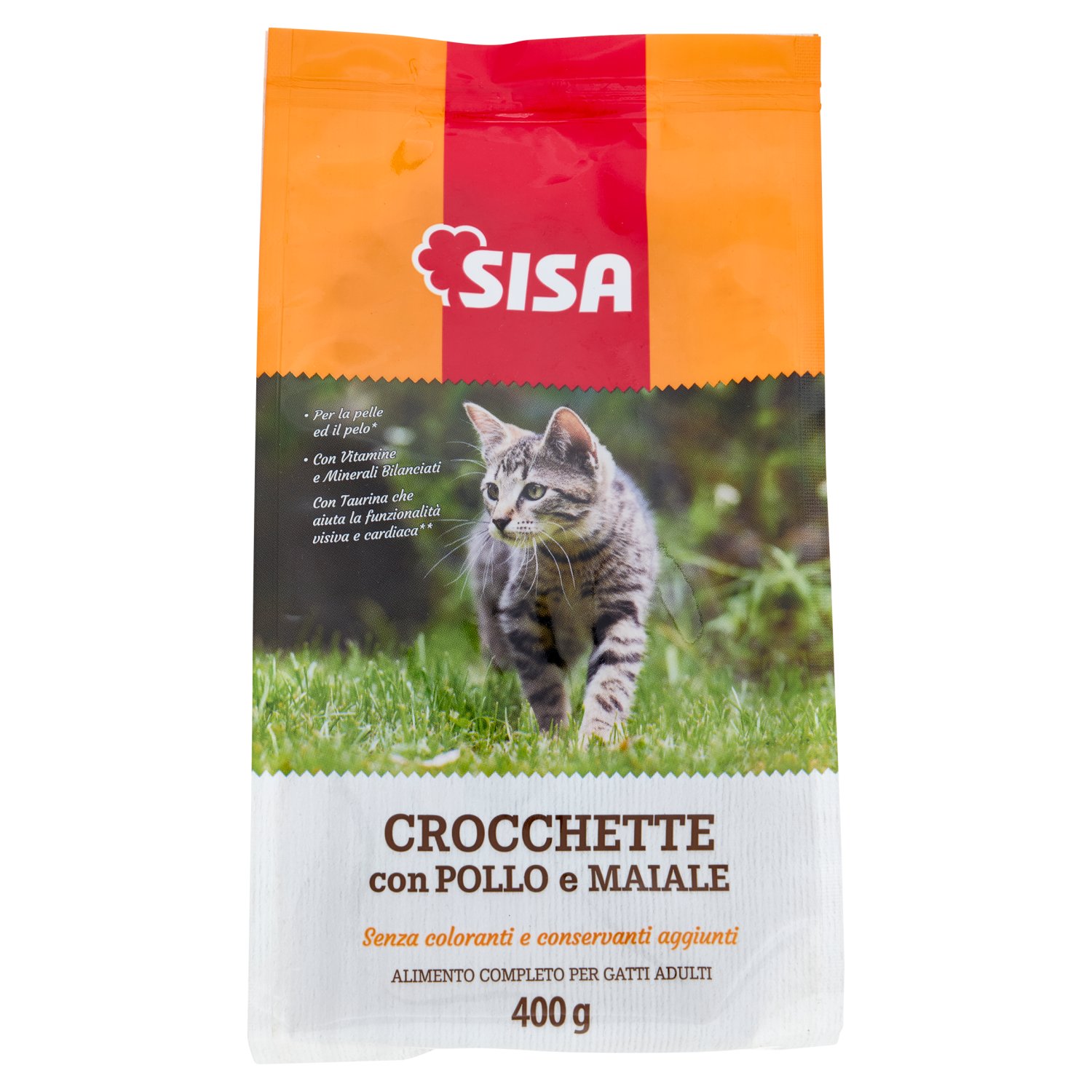 Sisa Crocchette Gatto con Pollo e Maiale 400 g