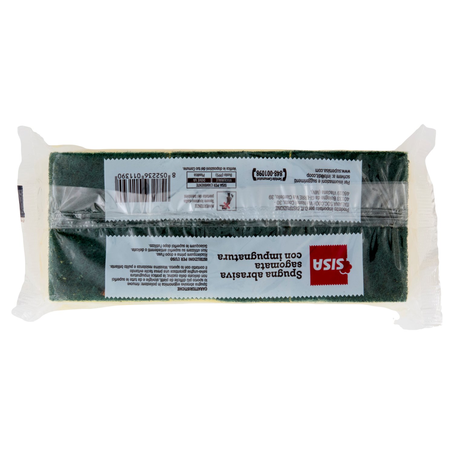 Sisa Spugna Abrasiva con impugnatura 3 pz