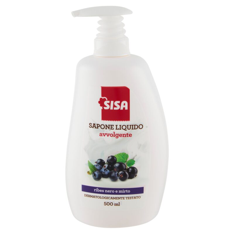 Sisa Sapone Liquido avvolgente ribes nero e mirto 500 ml
