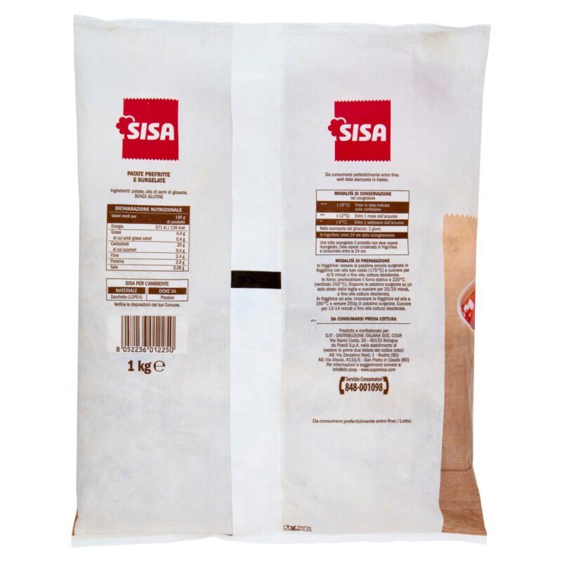 Sisa Patate Stick Surgelate 1 kg