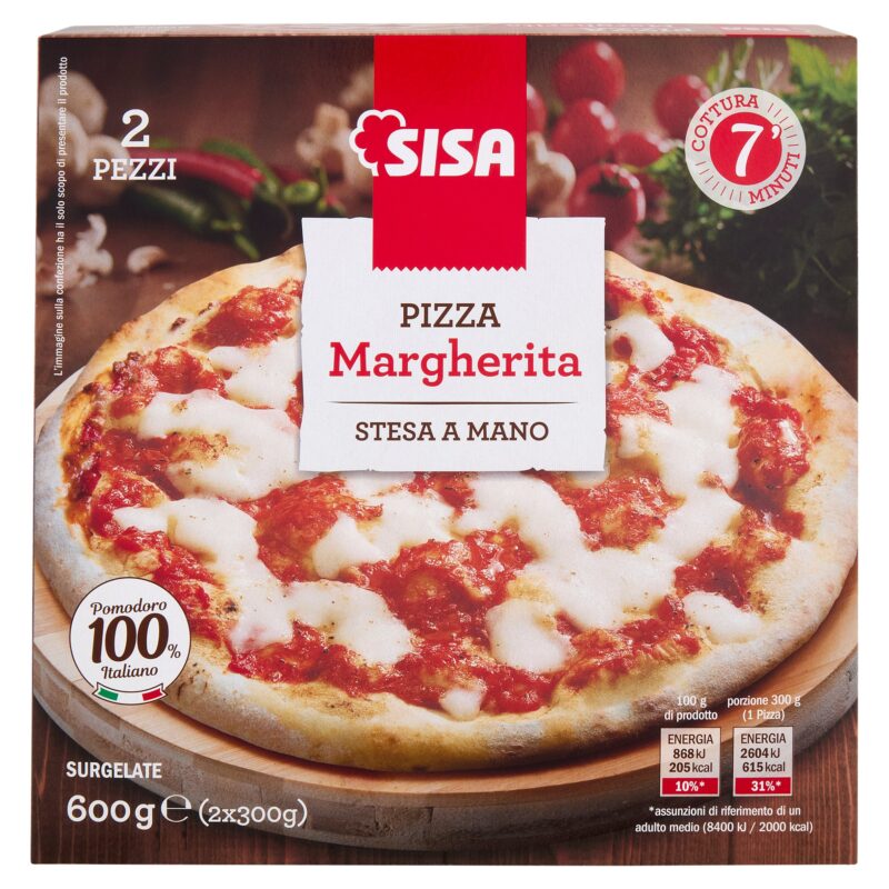Sisa Pizza Margherita Surgelate 2 x 300 g