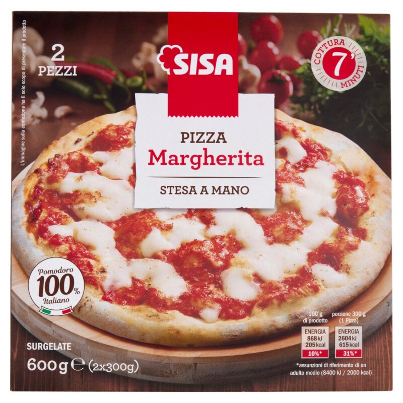 Sisa Pizza Margherita Surgelate 2 x 300 g