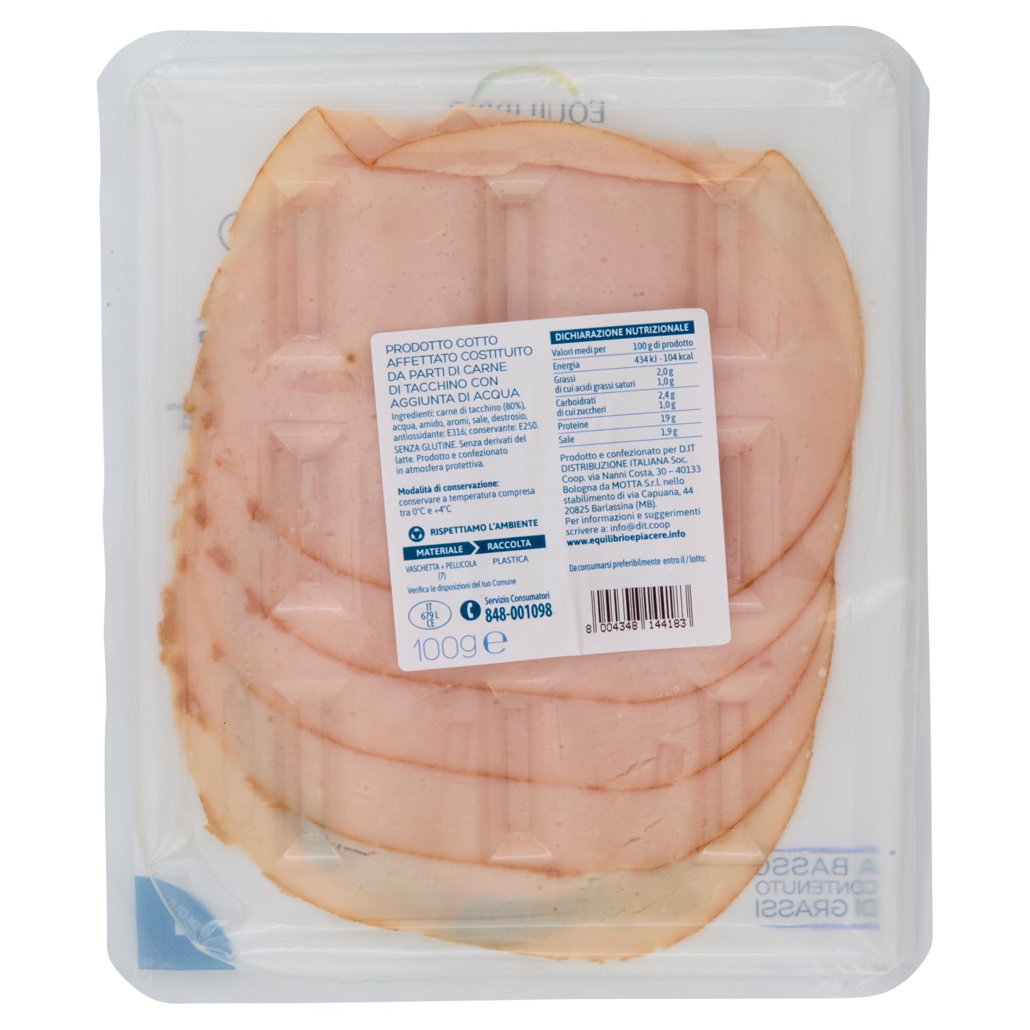 Equilibrio & Piacere Petto di Tacchino Arrosto 100 g