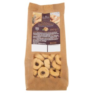 Gusto & Passione Taralli Tradizionali con Semi di Finocchio 250 g