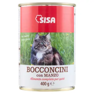 Sisa Bocconcini Gatto con Manzo 400 g