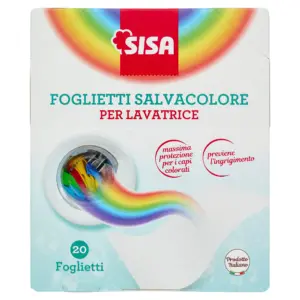Sisa Foglietti Salvacolore per Lavatrice 20 pz