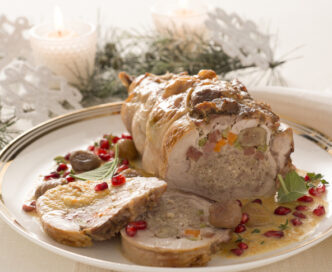 Cosciotto di tacchino ripieno