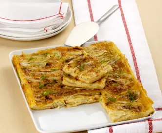 Farinata di ceci con finocchi