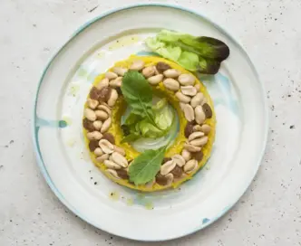 Sformato di basmati, arachidi e uvetta