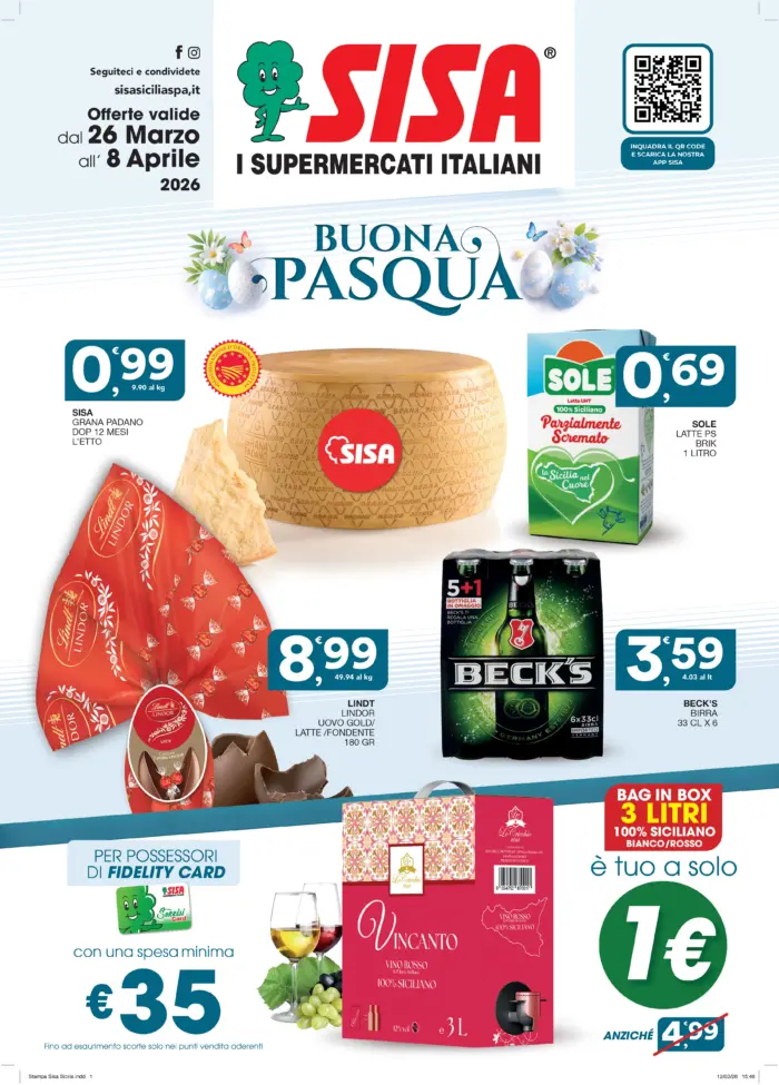 Copertina del volantino