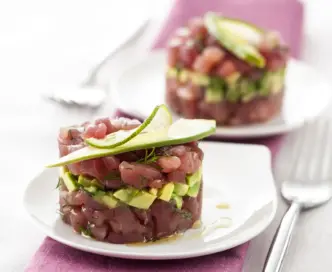 Tartare di tonno e avocado