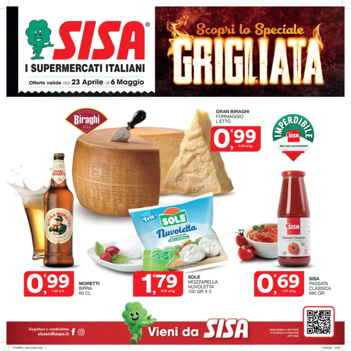 Copertina del volantino