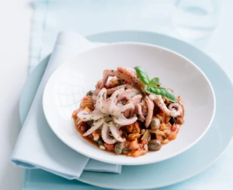 Caponata di melanzane con i moscardini (Sicilia)