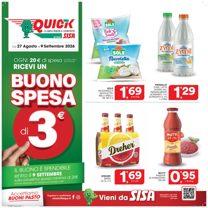 Copertina del volantino