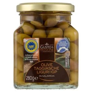 Gusto & Passione Olive Taggiasche Liguri IGP in Salamoia 280 g