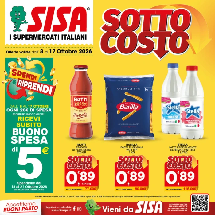 Copertina del volantino