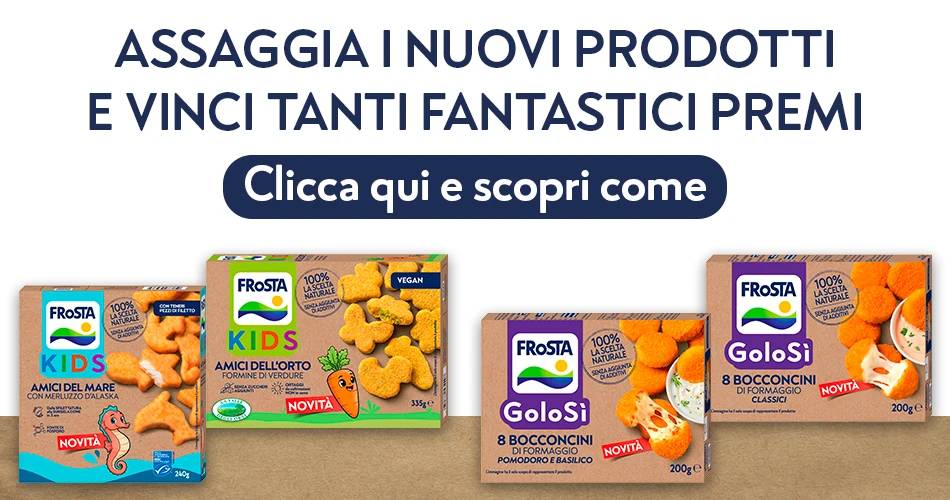 Prodotti Frosta con link a homepage Promo Frosta